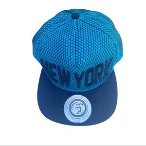 Teal and Black New York Cap Gently Used